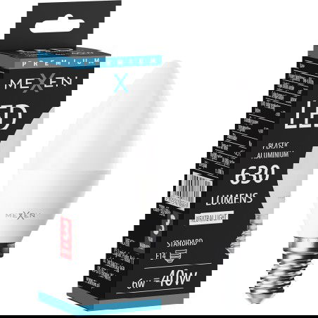 Mexen Nova LED крушка E14, C37, 6W, Неутрална - 4000K, 630 lm - L102-E14-0640-01