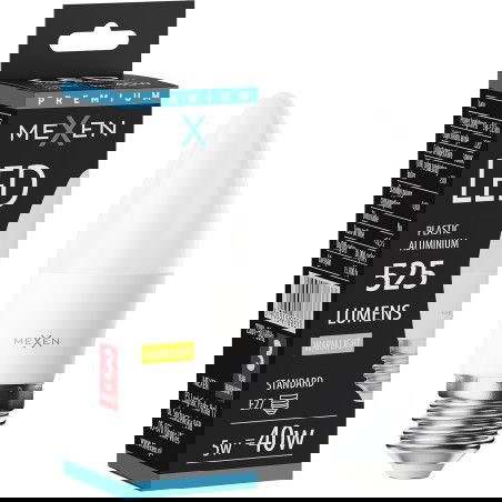 Mexen Nova LED крушка E27, C37, 5W, Топла - 3000K, 525 lm - L102-E27-0530-01