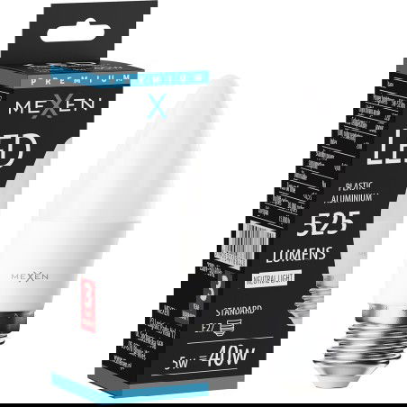 Mexen Nova LED крушка E27, C37, 5W, Неутрална - 4000K, 525 lm - L102-E27-0540-01