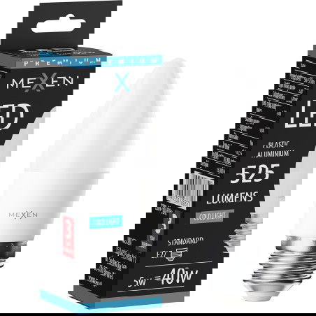 Mexen Nova LED крушка E27, C37, 5W, Студена - 6500K, 525 lm - L102-E27-0565-01