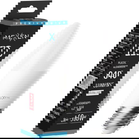 Mexen Nova LED крушка E27, C37, 8W, Неутрална - 4000K, 840 lm - L102-E27-0840-01