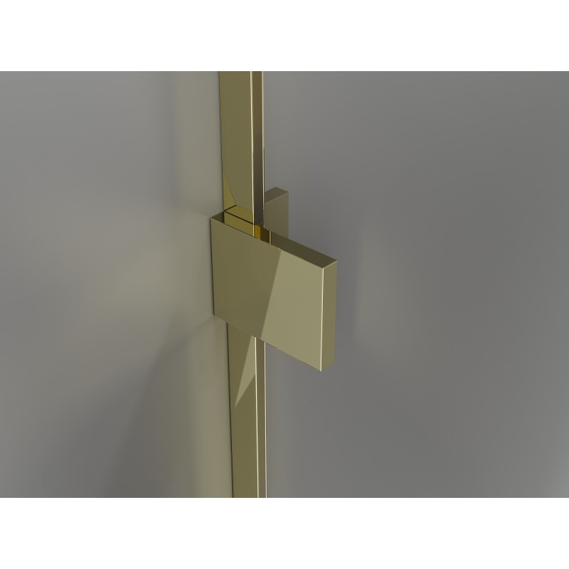 Mexen Lunar L Дуо душ врати с отваряне 200 см, прозрачни, златни - 834DL-200-000-50-00