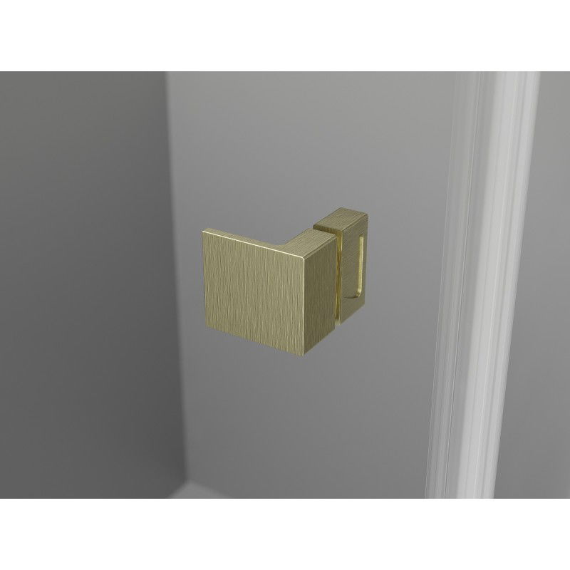 Mexen Lunar L Двойни врати за душ кабина, отваряеми, 160 см, прозрачни, златни мат - 834DL-160-000-55-00