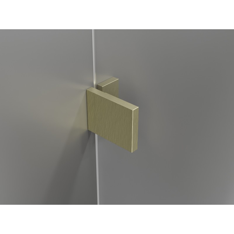 Mexen Lunar L Двойни врати за душ кабина, отваряеми, 160 см, прозрачни, златни мат - 834DL-160-000-55-00