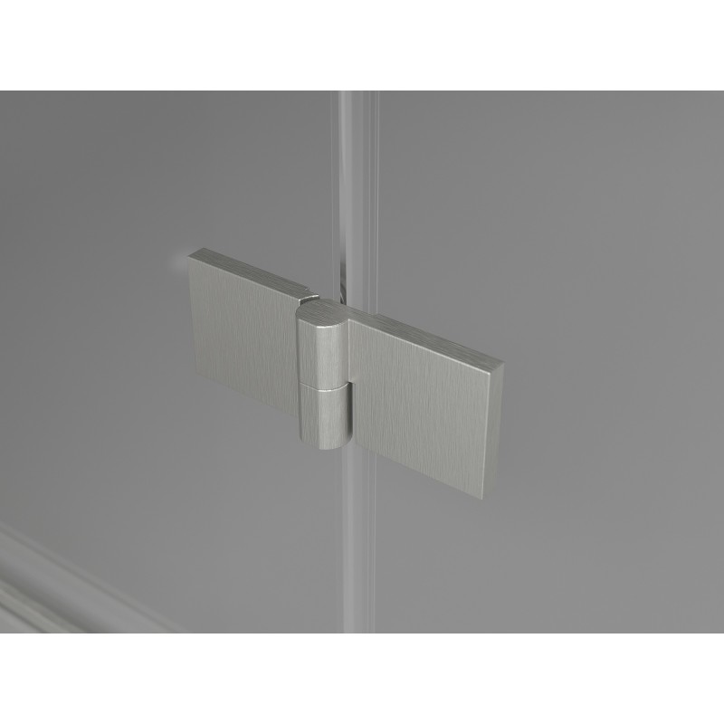 Mexen Lunar L Двойка душови врати, 140 см, прозрачни, матов никел - 834DL-140-000-97-00