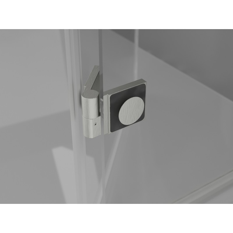 Mexen Lunar L Двойни врати за душ кабина 150 см, прозрачни, четкан никел - 834DL-150-000-97-00