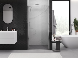 Mexen Exo отворяеми душ врати 50 см, прозрачни, хром - 817-050-000-01-00