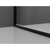 Mexen Exo-B разпашни душ врати 50 cm, прозрачни, черни - 817-050-000-70-00