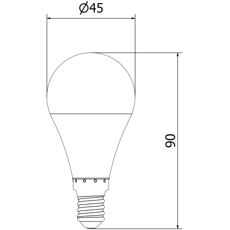 Mexen Nova LED крушка E14, G45, 10W, Топла - 3000K, 1055 lm - L101-E14-1030-01