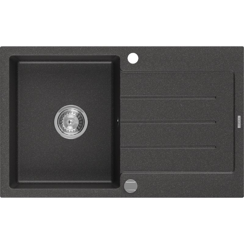 Mexen Bruno гранитна кухненска мивка с едно корито и отцедник 795 x 495 мм,