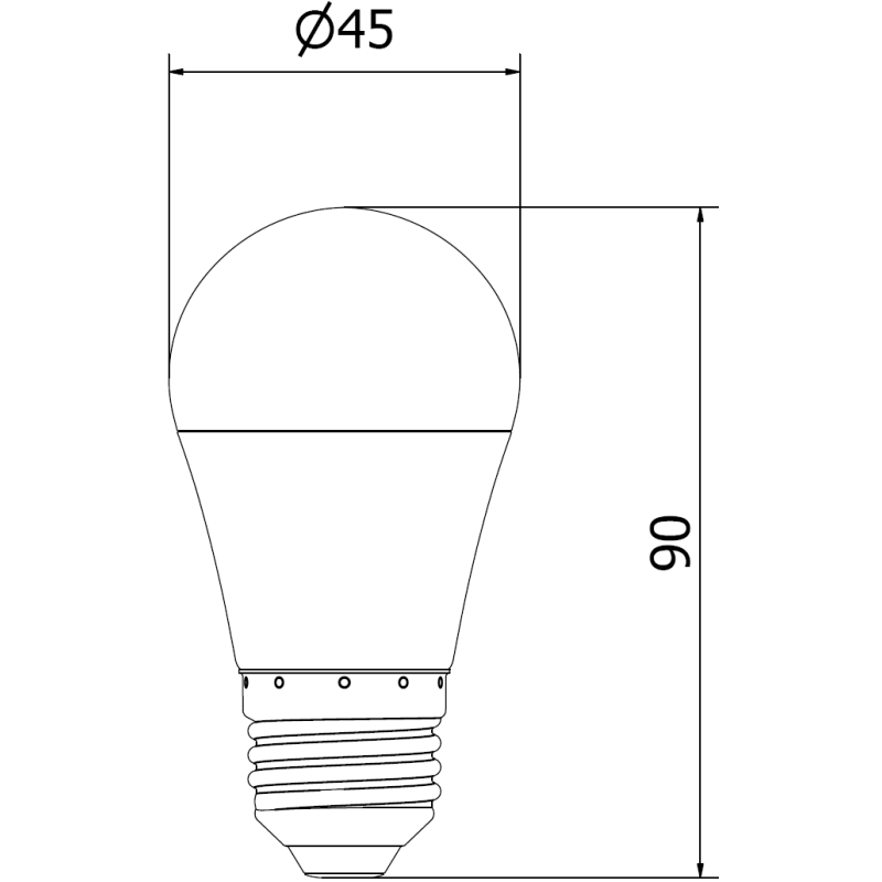 Mexen Nova LED крушка E27, G45, 10W, Неутрална - 4000K, 1055 lm - L101-E27-1040-01