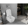 Mexen Elis WC чиния Rimless с тънка забавено падаща седалка, дуропласт, бял