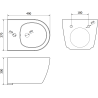 Mexen Carmen bidet окачен, бял - 35884900