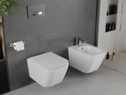 Mexen Madox WC тоалетна чиния Rimless с капак забавено падане slim, дуропласт, бял гланц - 30154000