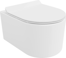 Мексен София мивка WC Rimless с капак, падащ, тънък, дюропласт, бял гланц - 30540100