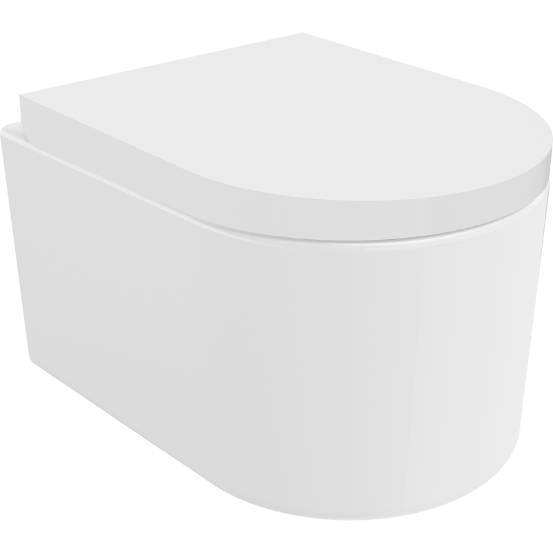 Mexen Sofia тоалетна чиния Rimless с капак със забавено падане твърда,