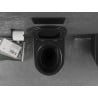 Mexen Lena WC чиния Rimless с тънка забавяща се седалка, дуропласт, черен мат - 30221085