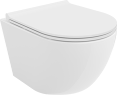 Mexen Lena WC чиния Rimless със забавено падане на седалката slim, дуропласт, бял гланц - 30220500
