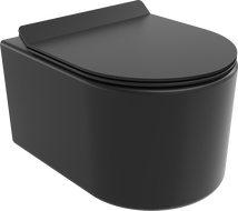 Mexen Sofia тоалетна чиния Rimless с падаща седалка Slim, дуропласт, черен мат