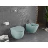 Mexen Lena WC чиния Rimless с тънка тоалетна седалка, забавено падане, дуропласт, светло зелен мат - 30224048