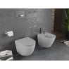 Mexen Lena WC чиния Rimless със седалка със забавено падане slim, дуропласт, светло сив мат - 30224061