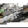 Mexen Andres гранитна мивка 1,5-коморова с отцеждачка 1000 x 500 mm черна, златен сифон - 6515101510-77-G