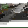 Granitна кухненска мивка Mexen Vito 1-камерна 520 x 490 mm, черен/златист металик, сифон златист - 6503521000-75-G