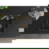 Granitна кухненска мивка Mexen Vito 1-камерна 520 x 490 mm, черен/златист металик, сифон златист - 6503521000-75-G