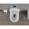 Mexen Rico Rimless тоалетна чиния с тънка забавяща седалка, дуропласт, бял гланц - 30720100