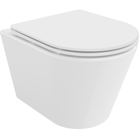 Mexen Rico тоалетна чиния Rimless с бавно затваряща се тънка седалка,