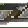 Mexen Mario гранитна мивка с две корита 820 x 436 mm, бежова, златен сифон - 6504822000-69-G