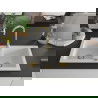Mexen Mario гранитна мивка с 2 камери, 820 x 436 мм, бяла, сифон златен - 6504822000-20-G