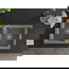 Mexen Mario гранитна мивка 2-коморна 820 x 436 мм, сива, златен сифón - 6504822000-71-G