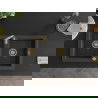 Mexen Mario гранитна мивка 2-коморна 820 x 436 мм, черен с точки, златен сифон - 6504822000-76-G