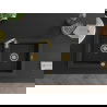Mexen Mario гранитен мивка 2-камера 820 x 436 мм, черен, златен сифони - 6504822000-77-G
