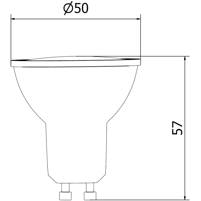 Mexen Nova LED крушка GU10, 8W, Неутрална - 4000K, 840 lm - L108-GU10-0840-01
