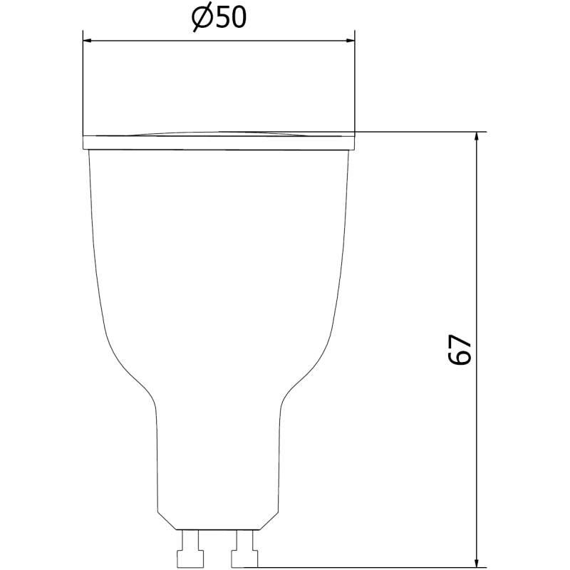 Mexen Nova LED крушка GU10, 12W, Студена - 6500K, 1260 lm - L108-GU10-1265-01