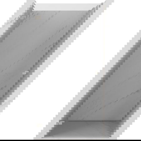 Mexen Lunar-B лява отваряема врата за душ 55 см, прозрачна, четкан никел - 832-055-000-97-00-L