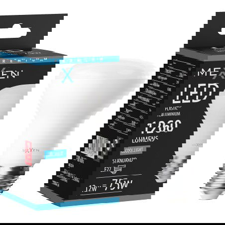 Mexen Nova LED крушка E27, R63, 12W, Студена - 6500K, 1260 lm - L104-E27-1265-01