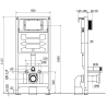 Mexen подтиков комплект WC рамка Fenix Slim с чиния WC Rico, бял гланц - 6103372XX00