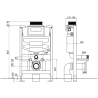 Комплект стенен WC с монтажна рамка Fenix XS-U и чиния WC Rico, бял гланц - 6853372XX00