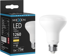 Mexen Nova LED крушка E27, R80, 12W, Топла - 3000K, 1260 lm - L105-E27-1230-01