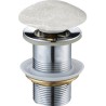 Mexen кръгла щракваща тапа, сив камък - 79910-91