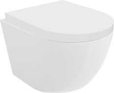 Mexen Lena Rimless WC чиния с бавно падащо твърдо капаче, дуропласт, бял гланц - 30220200