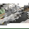 Mexen Vito гранитна мивка 1-коморова 520 x 490 мм, бяла, черен сифон - 6503521000-20-B