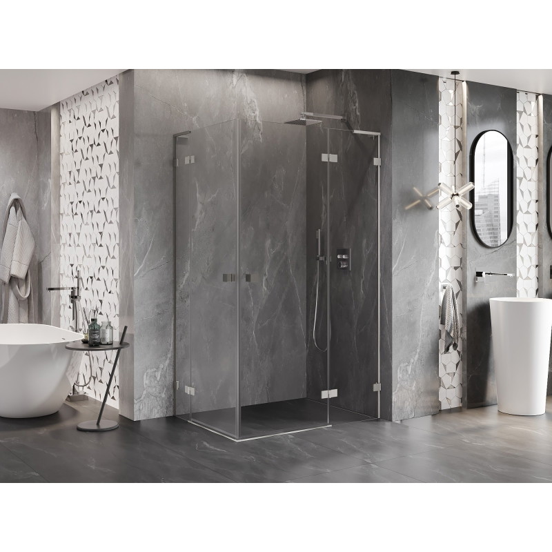 Mexen Lunar L Duo душ кабина с отваряща се врата, дясна 105 x 75 см, прозрачно