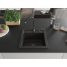 Mexen Vito гранитна мивка с 1 отделение 520 x 490 mm, черен/златист металик,