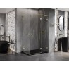 Mexen Lunar L Двукабинен душ с врата с отваряне надясно 115 x 95 см, прозрачен, с