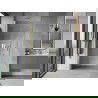 Mexen Mist-B плъзгащи врати за душ 70 cm, прозрачни, златни - 8A2-070-000-50-00