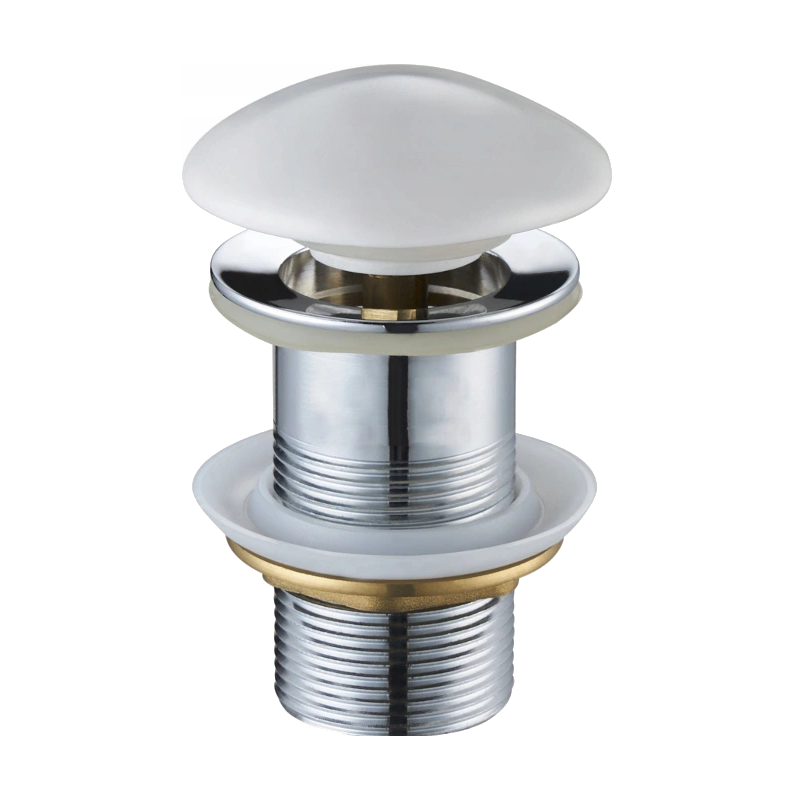 Mexen клик-клак кръгла тапа, бяла керамична - 79910-25